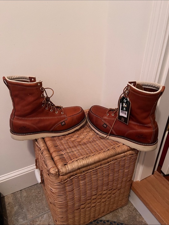 Thorogood American Heritage 8” Tobacco Steel Safety Toe Work Boots 12EE NWT READ main image 15